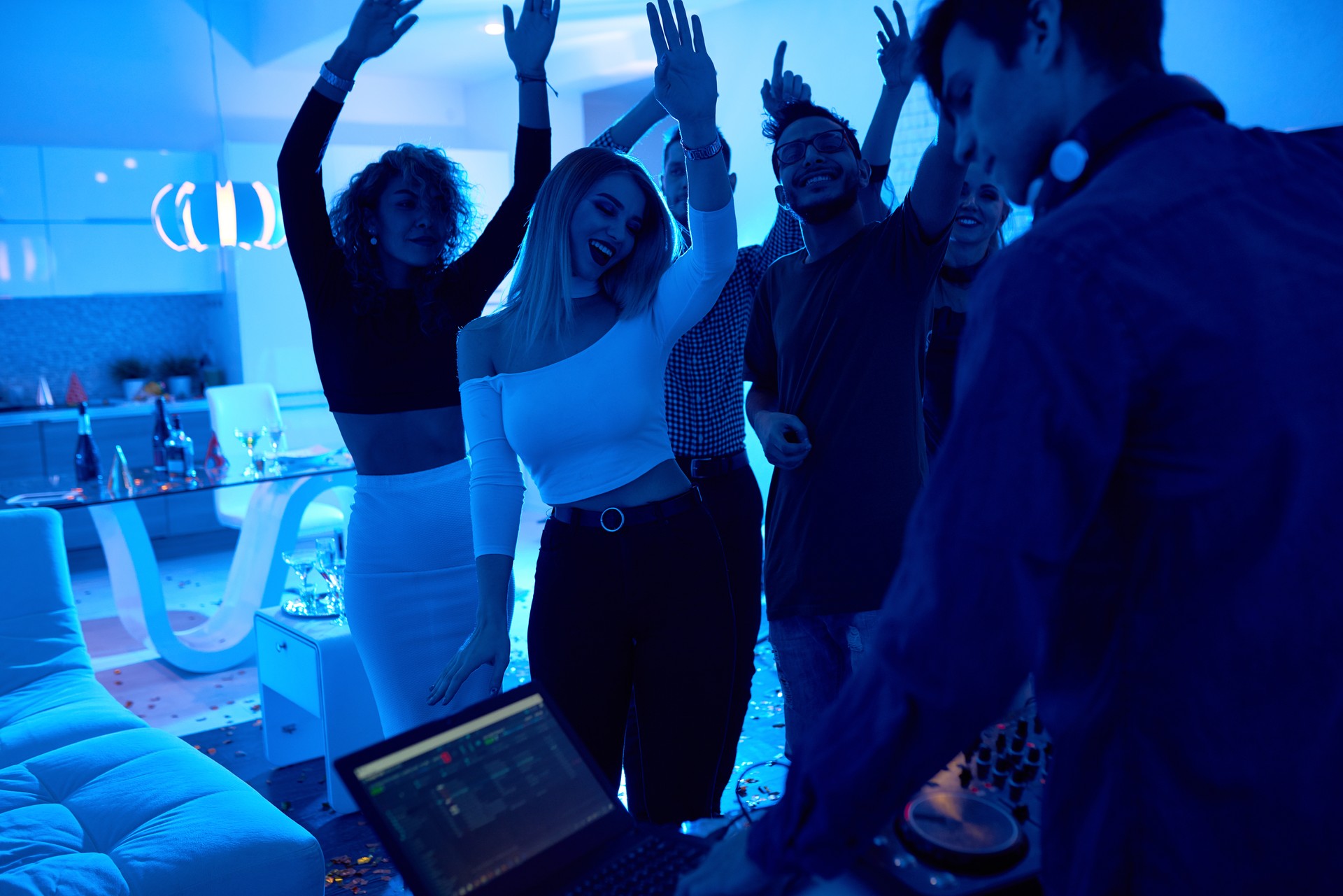 People Dancing at Private Party